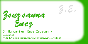 zsuzsanna encz business card